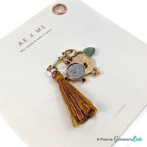 NWT AE X ME Tassel Heart Teardrop Charms Set